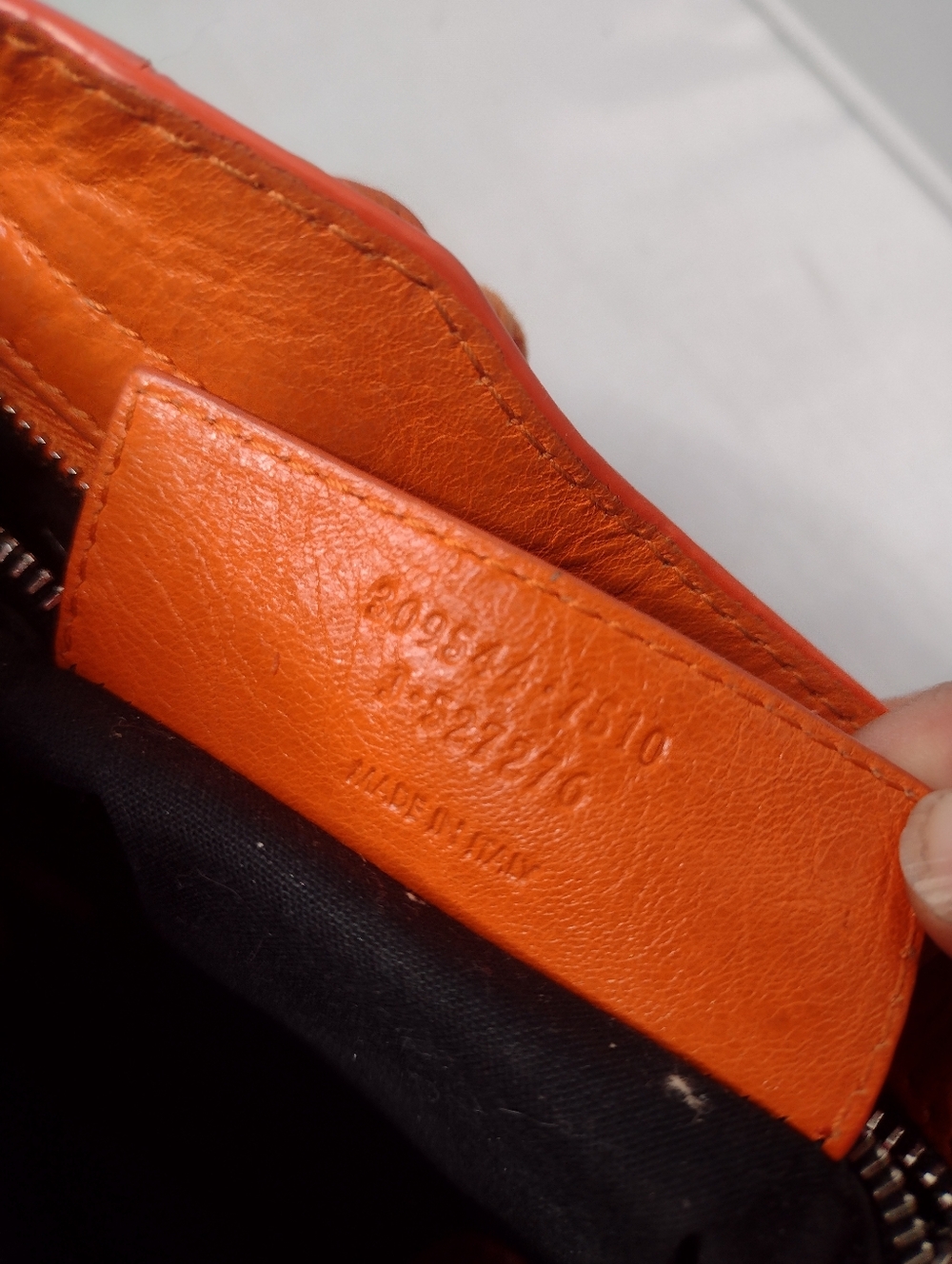 Balenciaga Mini Le City Top Handle Bag  Leather Orange Purse Crossbody - Picture 14 of 14